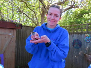 Photo of Holly Brown, seasonal ecologist at aLyne Ecology